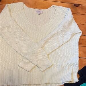 Lucky Brand Women's light green Scoop Neck Sweater